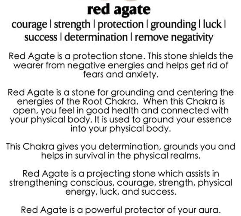 ROOT CHAKRA (RED AGATE).